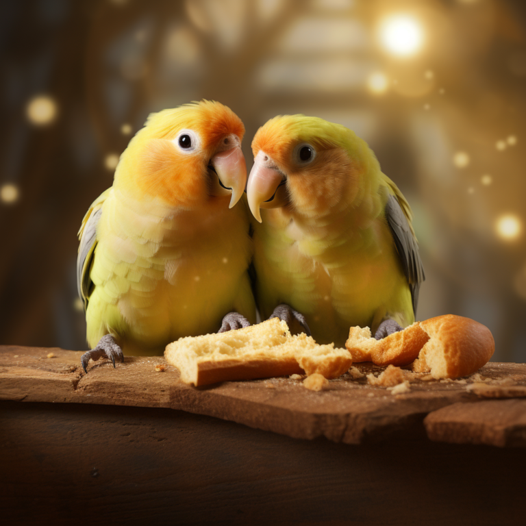 gli inseparabili possono mangiare il pane