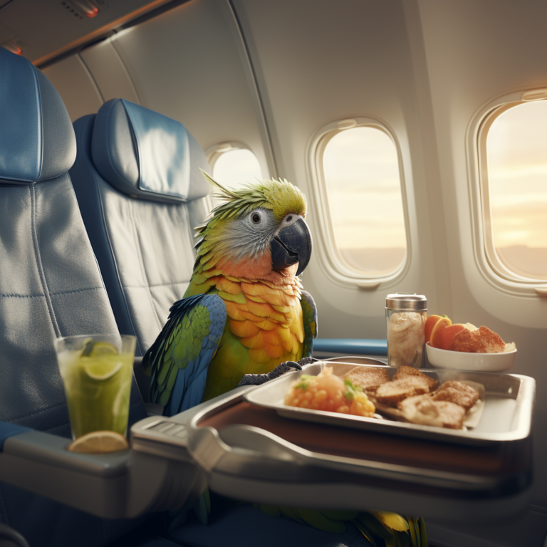 pappagallo in viaggio