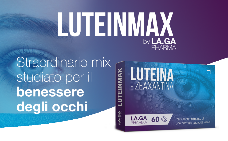 Integratore Occhi con Luteina e Zeaxantina Alto Dosaggio. 60 Compresse con Mirtillo Rosso, Vitamine A, E, B12, Zinco. Antiossidanti Integratori Occhi Vista. Protegge da Stress Ossidativo e Maculopatia