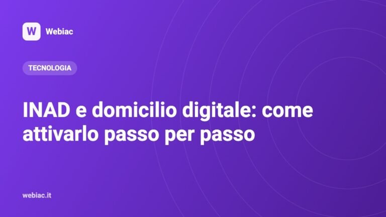 INAD e domicilio digitale: come attivarlo passo per passo